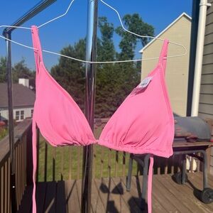 NWT Pink old navy rubbed bikini top size XL